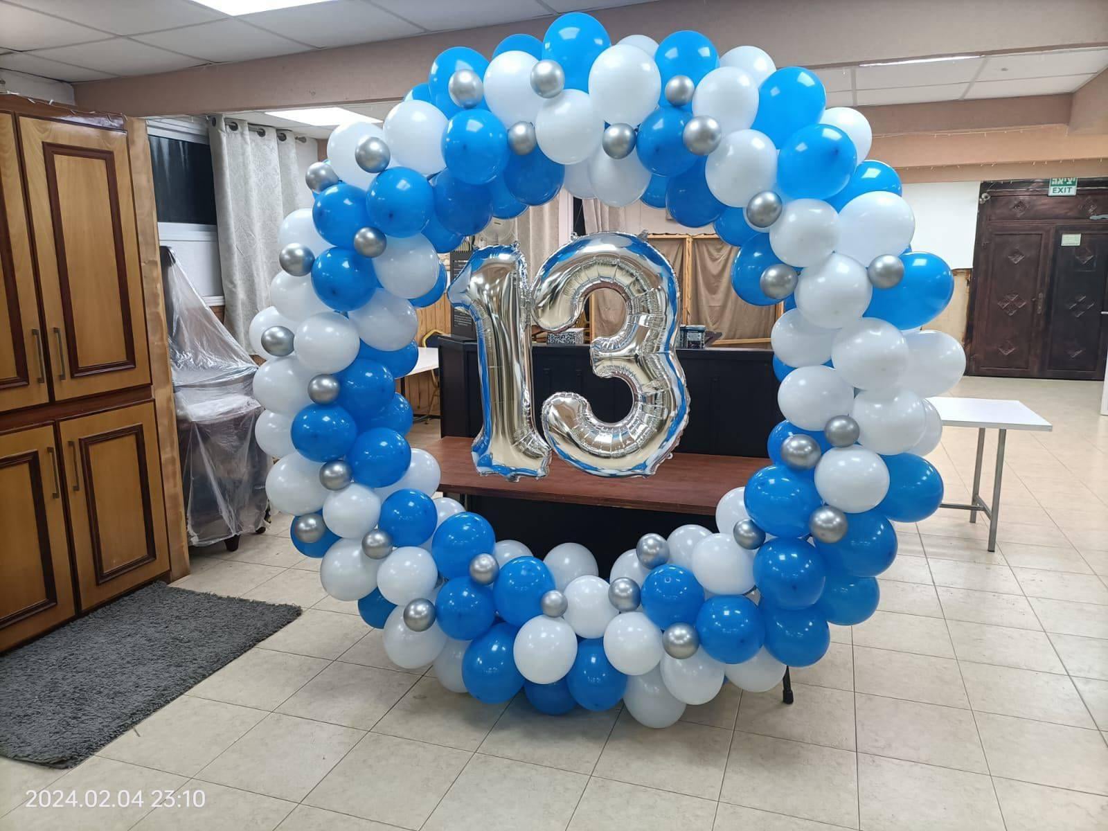 קיר צילום עם בלונים